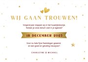 Grappige kerst Save the Date kaart - Jingle wedding bells 3