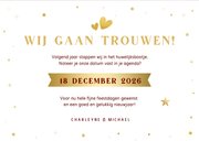 Grappige kerst Save the Date kaart - Jingle wedding bells 3
