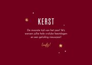 Grappige kerstkaart Merrie kristmus! met gouden sterren 3