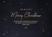 Grappige kerstkaart owl wish you uiltjes met maan 3