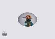 Grappige leuke, verjaardagskaart van hond in toverpakje 2