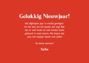 Grappige nieuwjaarskaart rood dat was het jaartje wel weer 3