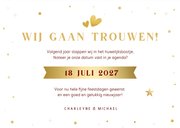 Grappige Save the Date kerstkaart Weddingbells on the way 3