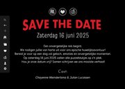 Grappige save the date trouwkaart in een tv streaming stijl 3