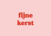 Grappige typografische kerstkaart met de meiden 2