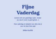 Grappige vaderdagkaart great job dad blauw 3