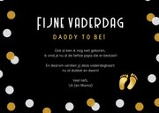 Grappige vaderdagkaart voor de daddy to be 1+1=2½ 3