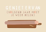 Grappige verjaardagskaart 1,5 m leverworst voor jou alleen 2