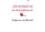 Grappige verjaardagskaart met 3 beren en bloemen 3