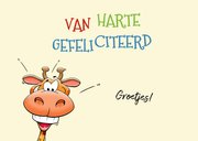 Grappige verjaardagskaart met dieren die muziek maken 2