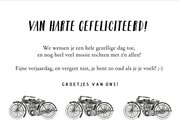 Grappige vintage of oude motor verjaardagskaart voor een man 3