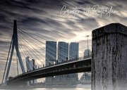 Groeten uit Rotterdam met een foto van de Erasmusbrug 2