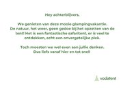 Groetjes vanuit de safaritent 3