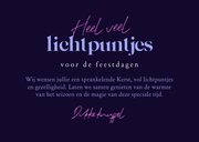 Heel veel lichtpuntjes kerstkaart holografisch sterretjes 3