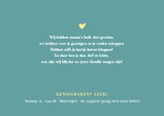 Hip minimalistisch geboortekaartje voor een jongen met naam 2