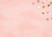 Hippe felicitatiekaart geboorte meisje roze met confetti 2
