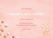 Hippe felicitatiekaart woop-woop nieuwe baan roze confetti 3