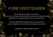 Hippe fotocollage kerstkaart zwart - terugblik op 2025 3