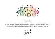 Hippe valentijnskaart met eigen foto en puzzelstukjes 3