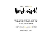 Hippe verhuiskaart met sleutelpatroon en typografie 3