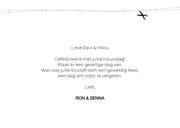 Huwelijksjubileum kaart 10 jaar met waslabel  3