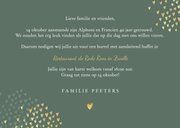 Jubileum uitnodiging goud stijlvol hartjes groen foto's 3