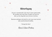 Jubileum uitnodiging wegwijzers hout foto huwelijk 2