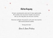 Jubileum uitnodiging wegwijzers hout foto huwelijk 2