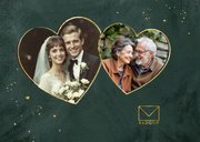 Jubileumfeest uitnodiging trouwdag feestje liefde groen 2