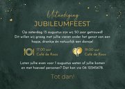 Jubileumfeest uitnodiging trouwdag feestje liefde groen 3