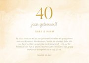 Jubileumkaart 40 jaar aanpasbaar met foto's en confetti 3