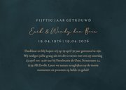 Jubileumkaart 50 jaar getrouwd fotocollage met bloemen 3