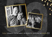 Jubileumkaart 50 jaar getrouwd gouden confetti en foto's 2