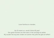 Jubileumkaart anemonen 65 jaar 2