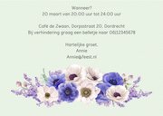 Jubileumkaart anemonen 65 jaar 3