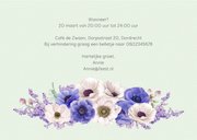 Jubileumkaart anemonen 65 jaar 3