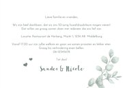 Jubileumkaart pioenrozen en eucalyptus 3