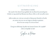 Jubileumkaart uitnodiging diamanten huwelijk foto 3