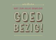 jullie zijn geweldig goed bezig 2