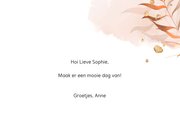 Kaart met LOVE letters van bloemen 3