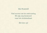 Kaart van een klussende muis die een huis timmert 3