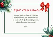 Kerst en verjaardagskaart ineen - botanische kerst takjes 3