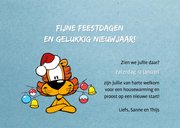 Kerst Loeki met verhuisdozen boom - A 3