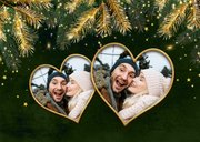 Kerst tegoedbon dennentakken goud sterretjes foto's hartjes 2