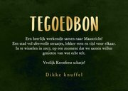 Kerst tegoedbon dennentakken goud sterretjes foto's hartjes 3
