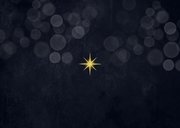 Kerst waardebon sterren sneeuw goud glitters Achterkant