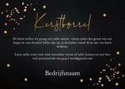 Kerstborrel uitnodiging zwart goudlook confetti 3