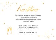 Kerstdiner uitnodiging wit confetti goudlook 3