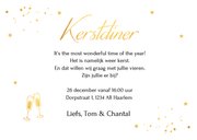 Kerstdiner uitnodiging wit confetti goudlook 3