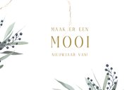 Kerstkaart 2026-2027 met 2 foto's en takjes 3